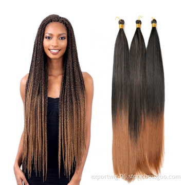 Silky Straight Hair Bundles Extensions 22 Inch 150 Gram Long Silky Synthetic Braiding Hair Straight Crochet Braids